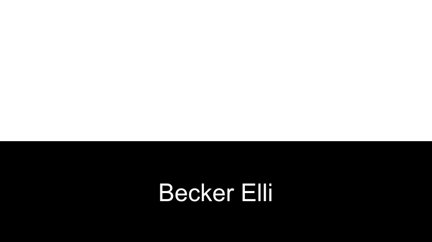 Bücher von Becker Elli