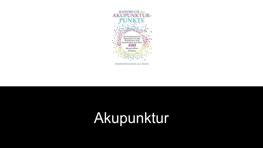 Bücher über Akupunktur