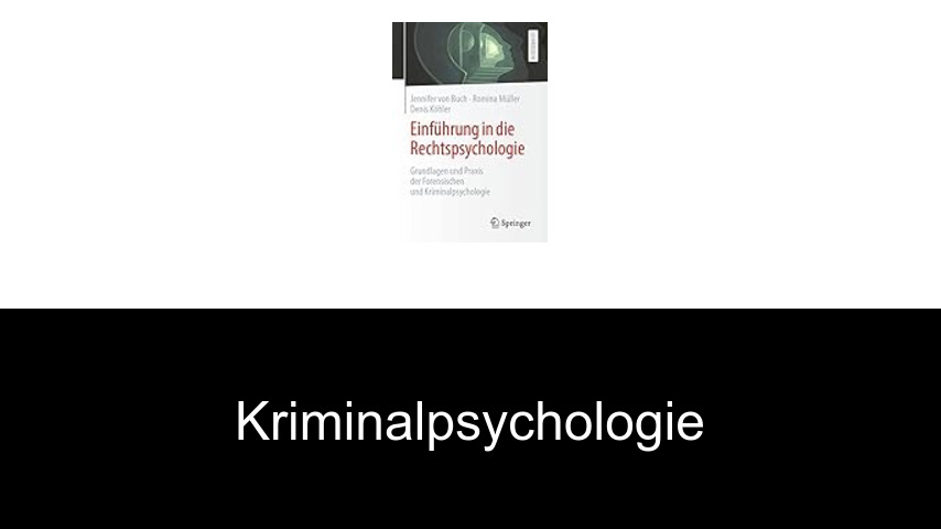 Kriminalpsychologie
