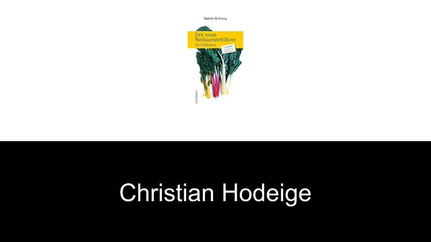 Bücher von Christian Hodeige