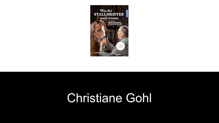 Bücher von Christiane Gohl