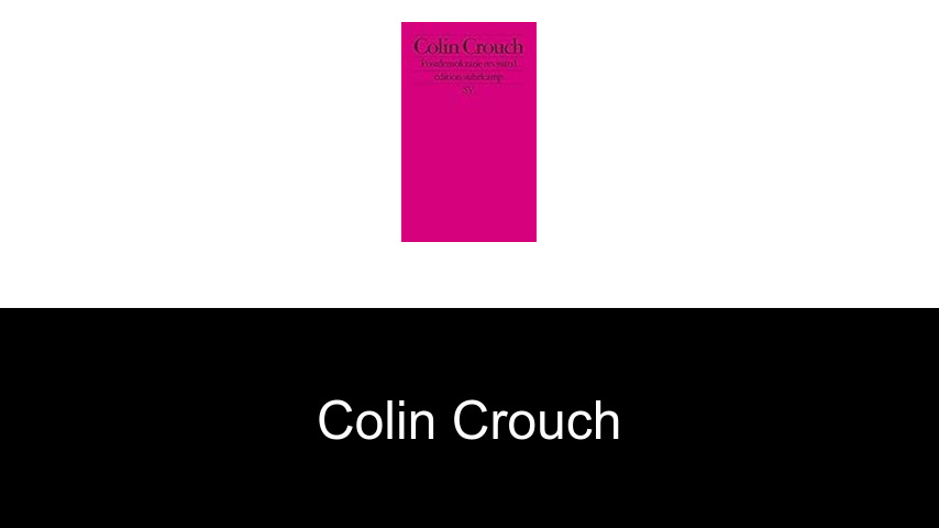 Bücher von Colin Crouch