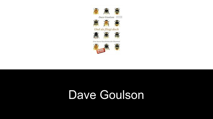 Bücher von Dave Goulson