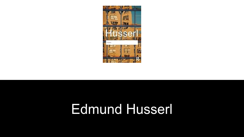 Bücher von Edmund Husserl