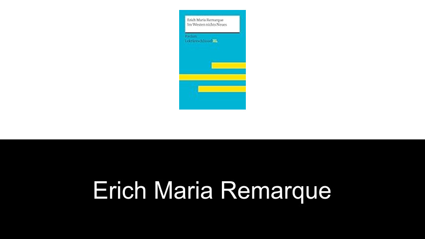 Bücher von Erich Maria Remarque