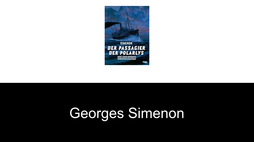 Bücher von Georges Simenon