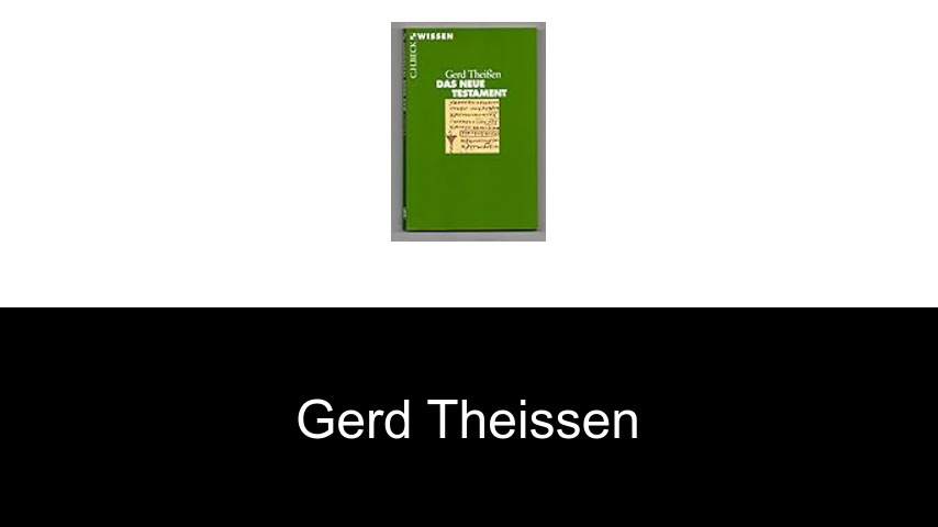 Bücher von Gerd Theissen