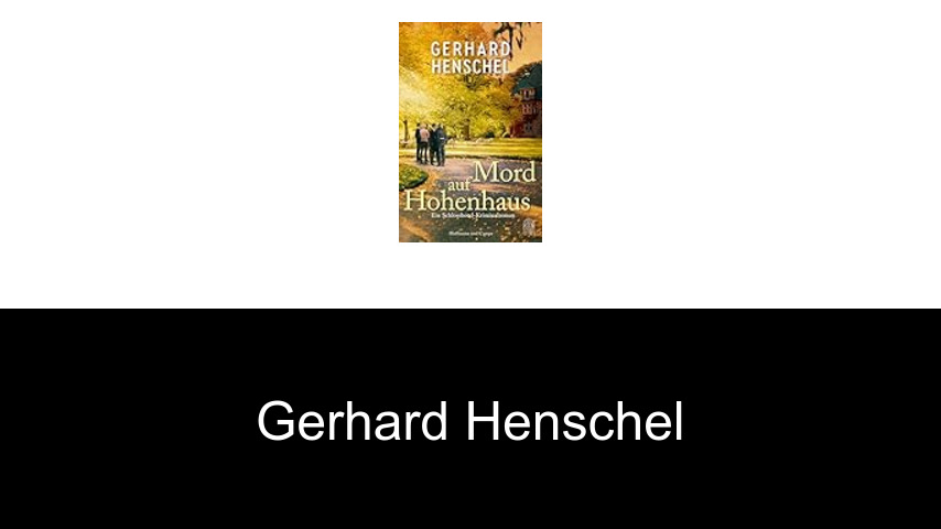 Bücher von Gerhard Henschel