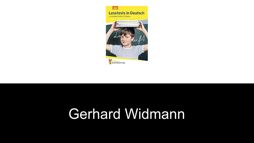 Bücher von Gerhard Widmann