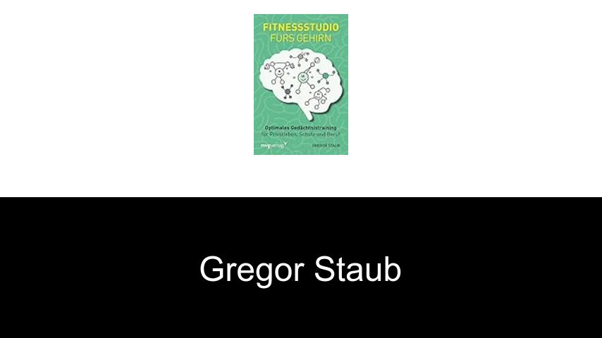 Bücher von Gregor Staub