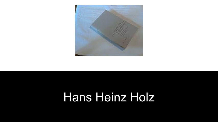 Bücher von Hans Heinz Holz