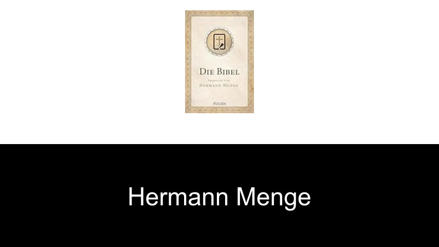 Bücher von Hermann Menge