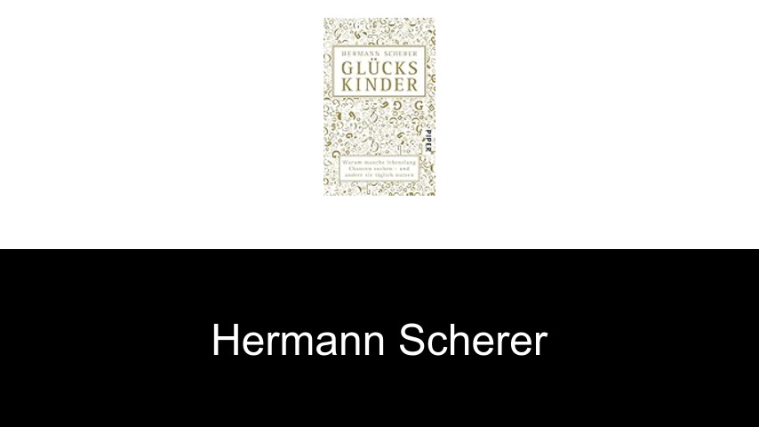 Bücher von Hermann Scherer