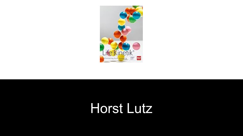 Bücher von Horst Lutz