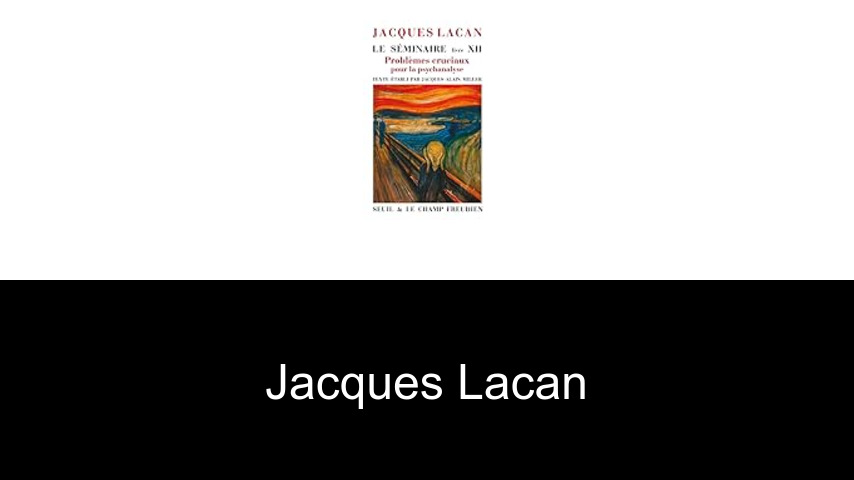 Bücher von Jacques Lacan