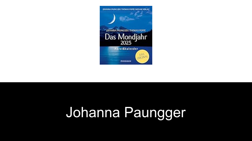 Bücher von Johanna Paungger