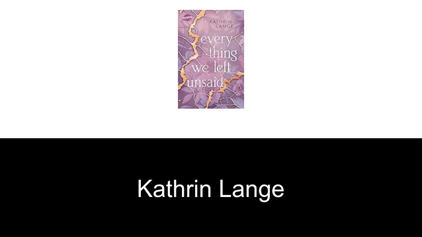 Bücher von Kathrin Lange