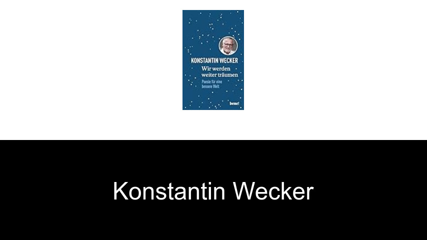 Bücher von Konstantin Wecker