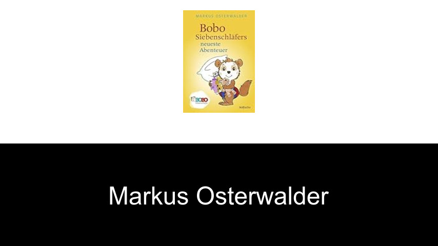 Bücher von Markus Osterwalder